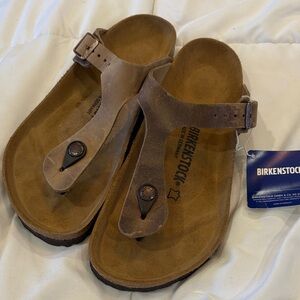 Birkenstock Tan Sandals with Adjustable Strap
